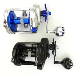 TR10000 Full Metal Heavy Trolling Reel Strong 30kg Drag Power Blue See Boat Fishing Big Drum Reel Right Hand Baitcasting Reel