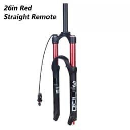 BOLANY MTB Bike Fork Dual Air Damping MTB Suspension Straight Tube 26 27.5 29 Inch Magnesium Alloy Quick Release 100mm