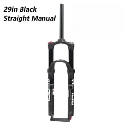 BOLANY MTB Bike Fork Dual Air Damping MTB Suspension Straight Tube 26 27.5 29 Inch Magnesium Alloy Quick Release 100mm