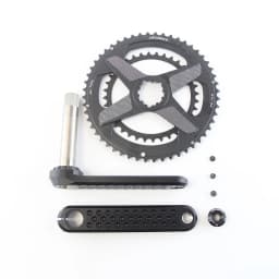 CRUZbike Road Bike Crank Crankset 155/160/165/170/ Crank 9/10/11/12 Speed Double Chainring 46-30/48-32T with Bottom Bracket