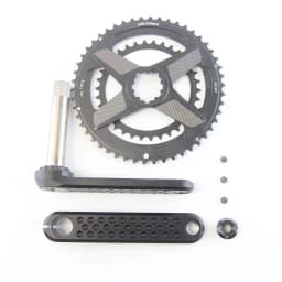 CRUZbike Road Bike Crank Crankset 155/160/165/170/ Crank 9/10/11/12 Speed Double Chainring 46-30/48-32T with Bottom Bracket