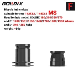GOLDIX Bicycle Hub Adapter QR/THRU Endcap 100X9 100X12 110X15 135X10 141X10 142X12 148X12 HG/XD/MS for MTB/Road Bike