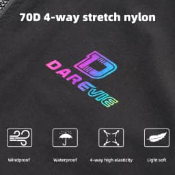 DAREVIE Cycling Vest Thermal Winter Windproof 2 Way Zippers Waterproof Cycling Windbreaker Back Zipper Pockets Men Women Rainbow