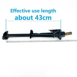 14 Inch Folding Bike Adjustable Telescopic Stem Extension Double Section Stem For 25.4mm Handlebar 22.2mm 25.4mm Fork