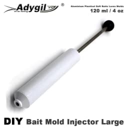 Adygil Aluminium Plastisol Soft Lures Mold Injector 120 ml / 4 oz