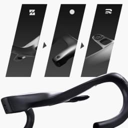 THE ONE ULTRA aero carbon Integrated hamdlebar Hidden Trace Road Bicycle Handlebar 380/400/420 28.6mm Racing Bike