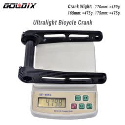 GOLDIX Ultralight Road Bike Crankset 50-34T/52-36T/53-39T Double Chainring 165/170/172.5/175mm Length Hollow Bicycle Crank