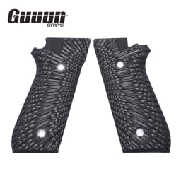 Guuun G10 Grips for Taurus PT92 Starburst Texture Compatible with PT99 PT100 PT101 and Decocker - 6 Color Options