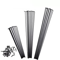 SAPIM Bicycle Spokes 2.0 Round J-Bend/Straight Pull Spokes Black Bikes with Copper Cap Spokes Can Choose Any Length Below 310mm