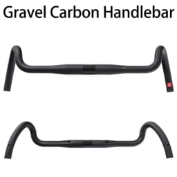 2026 Latest Gravel Carbon Bicycle Handlebar Big Flare Bar Cycle Cross Road Bike Handlebars 400/420/440mm Cycling Handlebar