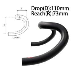 2026 Latest Gravel Carbon Bicycle Handlebar Big Flare Bar Cycle Cross Road Bike Handlebars 400/420/440mm Cycling Handlebar