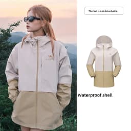 GOLDEN CAMEL Outdoor Hiking Jackets Women Windbreakers Waterproof Single Jacket for Men 2023 Autumn New Coats for Travel Camping