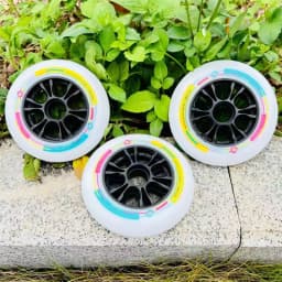 High Elastic 85A Inline Speed Skates Wheel for Indoor Track Race Good Rebound Good Grip Capacity Speed PU Tires 90mm 100mm 110mm
