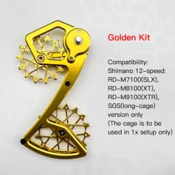 Mtb Rear Derailleur Cage Pulley Wheels for Shimano 12 Speed Derailleur Oversized Bearing For SLX XT XTR M7100 M8100 M9100 SGS