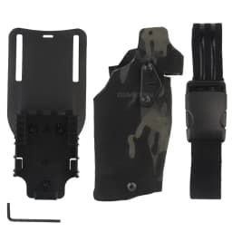 Tactical Pistol Holster for G17 Gen4 G19 with X300 X300U Light Quick Release Drop Leg Holsters Right Hand Airsoft Gun Carry