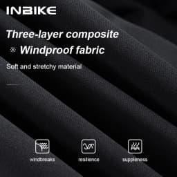 INBIKE Men's Winter Cycling Bike Jackets Windproof Softshell Thermal Bicycle Clothing for Men Warm Fleece Road Bike Windbreaker