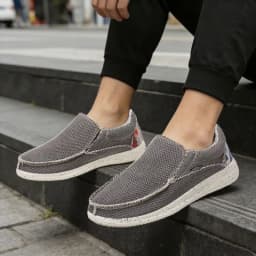 Men's Stylish Denim Slip On Loafers - Breathable Comfort for All Day Wear, Lightweight Design, No Tie, Easy to Wear and Take Off