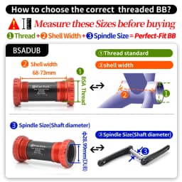 KACTUS BSA DUB Bike CERAMIC Bearing Bottom Bracket 68-73MM Fit for SRAM DUB Cranksets Spare MTB Road Bicycle Bottom Brackets
