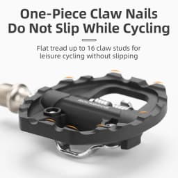 ROCKBROS Bicycle Lock Pedal 2 In 1 Anti-slip Lock Nylon Pedal MTB Bike Pedals Flat Cleat Platform Shimano SPD Bike Accessories