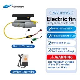 Electric Fin Power Fin Underwater Motor Waterproof Motor Inflatable Paddle Canoe Fishing Boat Underwater Thruster Jet Propeller
