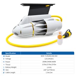 Electric Fin Power Fin Underwater Motor Waterproof Motor Inflatable Paddle Canoe Fishing Boat Underwater Thruster Jet Propeller