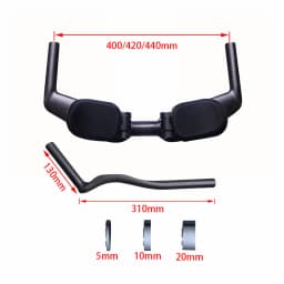 Full Carbon Triathlon Time Trial TT Bike Handlebar, Brand New, UD Matt, 40 cm, 42 cm, 44cm ( C to C)