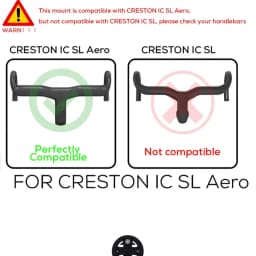 ODINZEUS Front Computer Stand Gopro Mount Speedometer GPS/Garmin/Bryton/Wahoo Inserts Fits Creston IC Sl Aero Cockpit