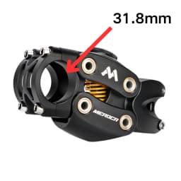 MEROCA MTB Mountain/Road Bike Suspension Stem 90/50MM Off-Road Touring Cycling Gravne Shock Absorbing Riser Four Links Stem Gym