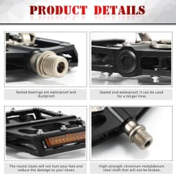 Mountain Bike Clipless Pedals All-Aluminum MTB Clip-On Pedals Luminous Reflectors Lockable Pedals Suitable SHIMANO SPD System