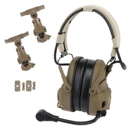 GEN 6 Tactical Headset without Noise-Cancelling Headset with Robotic Arm Mic for Hunting Paintball CS Militar Fast Helmet