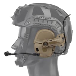 GEN 6 Tactical Headset without Noise-Cancelling Headset with Robotic Arm Mic for Hunting Paintball CS Militar Fast Helmet