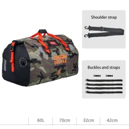 Waterproof Motorcycle Rear Tail Bag Travel Dry Bag OSAH DRYPAK Moto 40/60Liter Motorbike Luggage Backpack Motorcycle Seat Bag