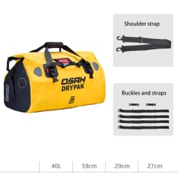 Waterproof Motorcycle Rear Tail Bag Travel Dry Bag OSAH DRYPAK Moto 40/60Liter Motorbike Luggage Backpack Motorcycle Seat Bag