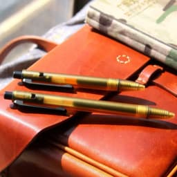 EDC Imported PEI and Titanium Alloy Damascus Steel Signature Pen Writing Multi-functional Portable Outdoor Tools