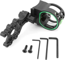 5 Pins Bow Sight Aluminum Alloy Right Hand Adjustable Compound Recurve Bow Sight for Bow and Arrow Archery Accessories