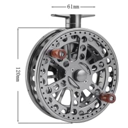120mm 4 3/4 inch Centerpin Reel Float Reel Direction Changeable for Coarse Trotting Barbel Steelhead Salmon Float Fishing