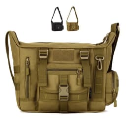 14 Inch Laptop Shoulder Bag Men Sports Bags Man Military Tactical Single Backpack Men's A4 Document Molle Messenger Shoulder Bag