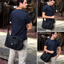 14 Inch Laptop Shoulder Bag Men Sports Bags Man Military Tactical Single Backpack Men's A4 Document Molle Messenger Shoulder Bag