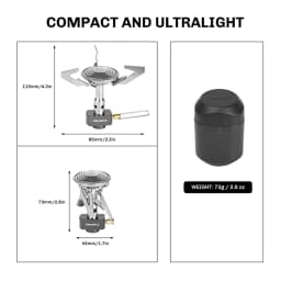 Fire Maple Buzz Mini Portable Outdoor Stove Burner Backpacking Propane Camping Ultralight Foldable Outdoor Cooking Gas Stoves