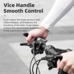 ROCKBROS MTB Bicycle Grips Bike Handlebar Horns Shofar Vice Handlebar Grips Shockproof Bike Grips Cycling Rubber Grips