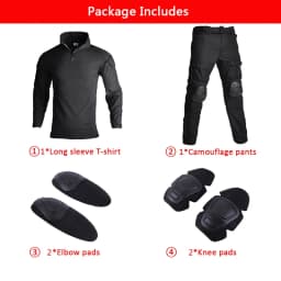 HAN WILD Outdoor Climbing Uniform Camouflage Suit Tactical Shirt Combat Pants Airsoft Paintball Equipment Clothes Plus 8XL