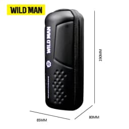 WILD MAN E3 Bicycle Bottle Cage Tool Case PU Hard Shell Zipper Storage Pouch Mesh Organizer Cycling Repair Bag Case Only