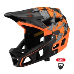 Professional Road Bicycle Helmet Safety Full Face Cycling Mtb Integrated Light Bike Helmet Man CE Certified Motorcycle Helmet