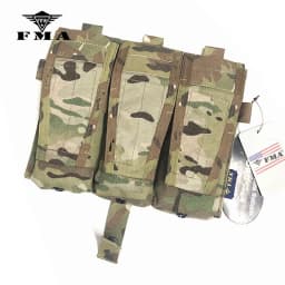 FMA M4 5.56 Triad Magazine Pouch MC Airsoft Tactical Mag Pouch for Tactical Vest AVS JPC Vest Molle Front Panel