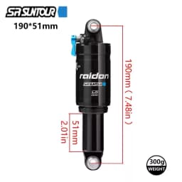 SUNTOUR RAIDON Mountain Bike Shock Absorbers Bicycle Rear Shock Absorber XC Soft Tail Gas Pressure Lock Rear Bladder