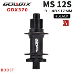 GOLDIX M370 Hub Ratchet 36T HG XD MS Disc Card Brake Mountain Bike Hub Bearing Bicycle Hubs 32 Holes Black 8/9/10/11/12Speed