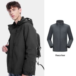 GOLDEN CAMEL Hiking Jackets Women 3 In1 Detachable Heated Fleece Jacket for Men Winter Coats Waterproof Windbreakers Clothes