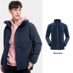 GOLDEN CAMEL Hiking Jackets Women 3 In1 Detachable Heated Fleece Jacket for Men Winter Coats Waterproof Windbreakers Clothes