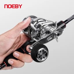 Noeby Slow Jigging Fishing Reel Aluminum Alloy Trolling Star Drag Sea Fishing Reels Tackle Max Drag 10-15kg Boat Fishing Reels