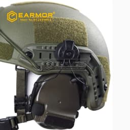 EARMOR Tactical Headset ARC Helmet Rails Adapter Ops-Core FAST Helmet Suitable for PELT Comtac Headset 360 Degree Rotating